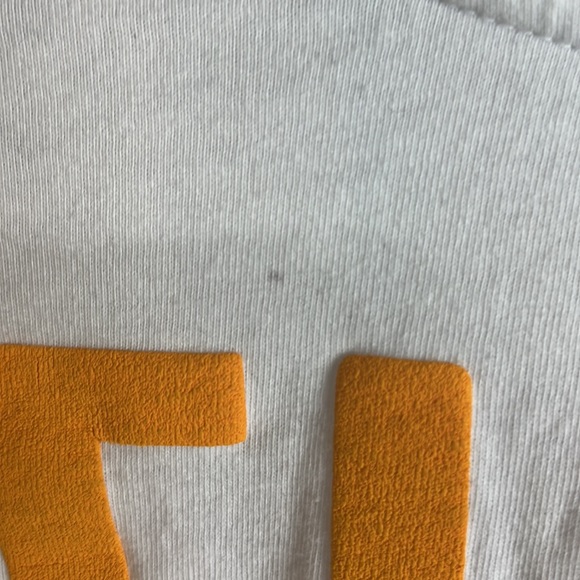SDS Saturday Down South L/S Graphic T-Shirt Mens Medium White Orange Logo Stains - Picture 10 of 12